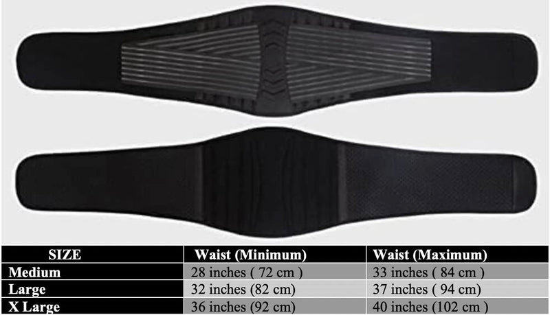 Khankah Sirajia Limited Adjustable Lower Back Support Belt Lumbar Brace/Posture Pain Relief Lifting Gym Pain Relief, Back Support, Lumbar, Abdominal Gym (Extra Large) XL - NewNest Australia