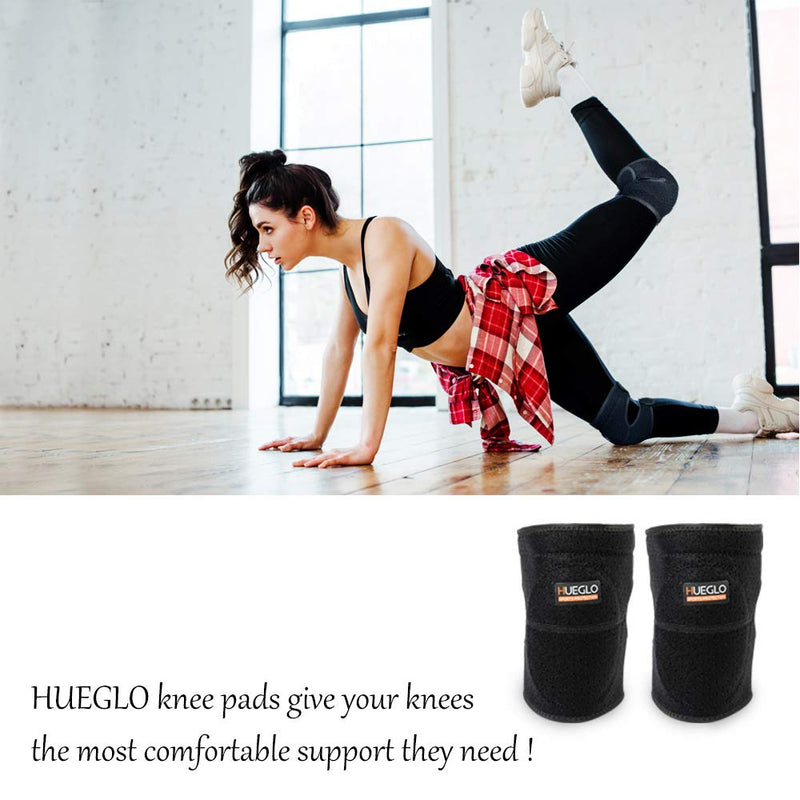 HUEGLO Dance Knee Pads for Volleyball for Girls,Soft Sponge Knee Pads for Avoid Floor Burns & Bruising,1Pair,X-Large Black X-Large - NewNest Australia