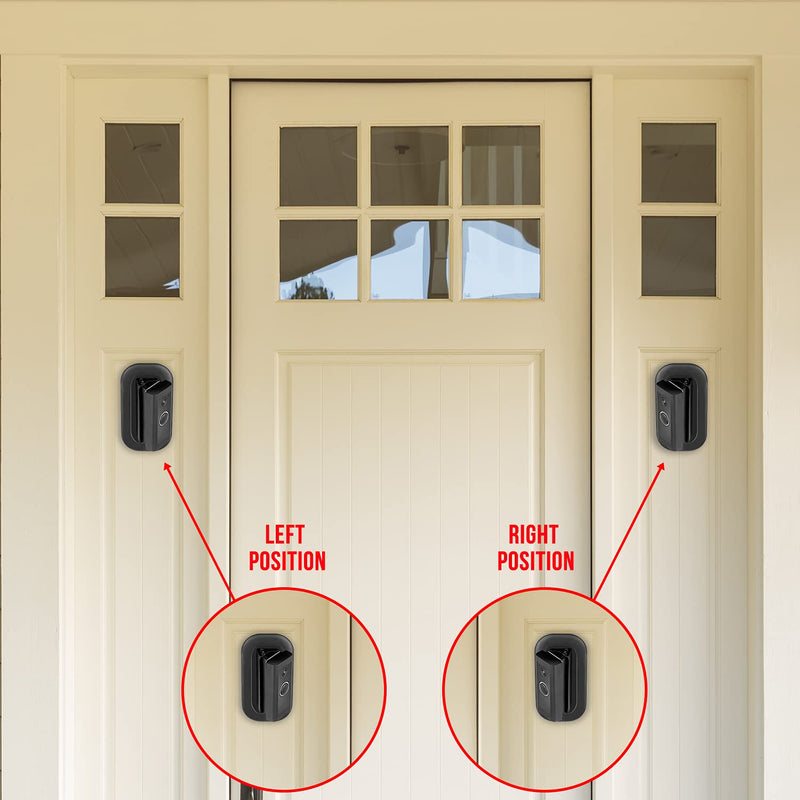 Wasserstein 35° to 55° Horizontal Adjustable Angle Mount and Wall Plate Compatible with Video Doorbell Wired - NewNest Australia
