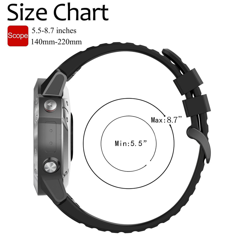 Band for Garmin Approach S60 S62, Quick Fit Band Replacement for Garmin Approach S60/Approach S62/Quatix 5/Quatix 6 (No Tracker, Replacement Bands Only) 5PCS Bands-Boy - NewNest Australia