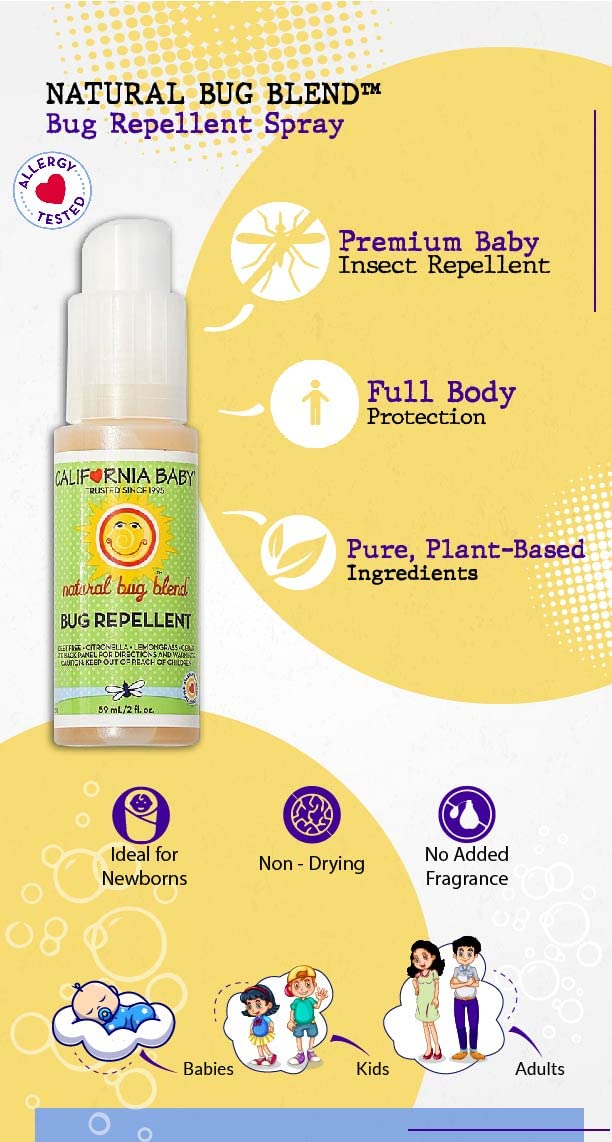 California Baby Natural Bug Blend (Travel) (1) 1 - NewNest Australia