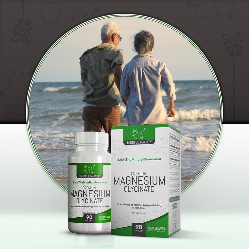 MM Magnesium Glycinate Capsules | 250mg of Magnesium per Serving | 90 Vegan Capsules | Best Absorbed Magnesium Supplement | Manufactured in ISO Licenced Facilities | Non-GMO, Dairy Free & Gluten Free - NewNest Australia