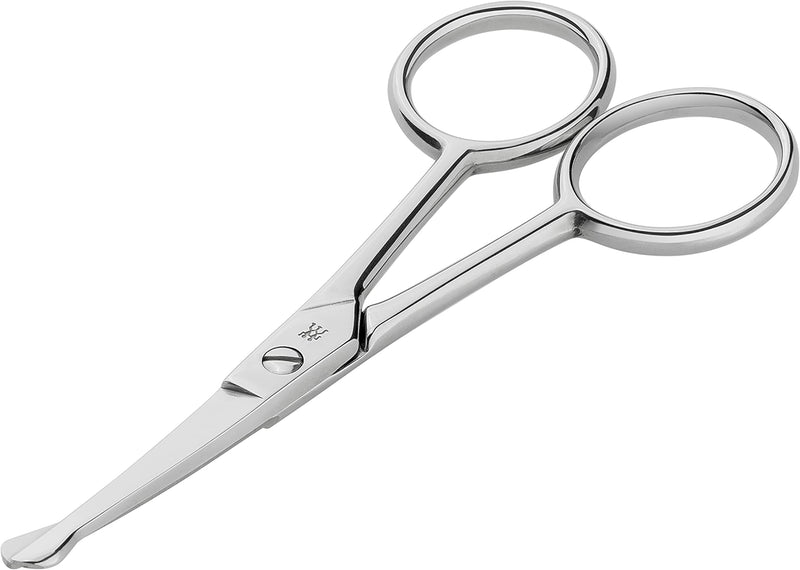 ZWILLING Nose Hair and Ear Hair Scissors, Beard Scissors Made of Stainless Steel with Straight Rounded Tip, Silver - NewNest Australia