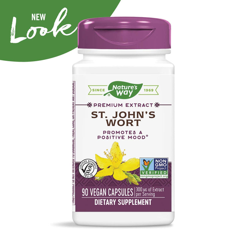Nature’s Way St. John’s Wort, Premium Extract, Promotes Positive Outlook, Non-GMO, 90 Capsules 90 Count (Pack of 1) - NewNest Australia