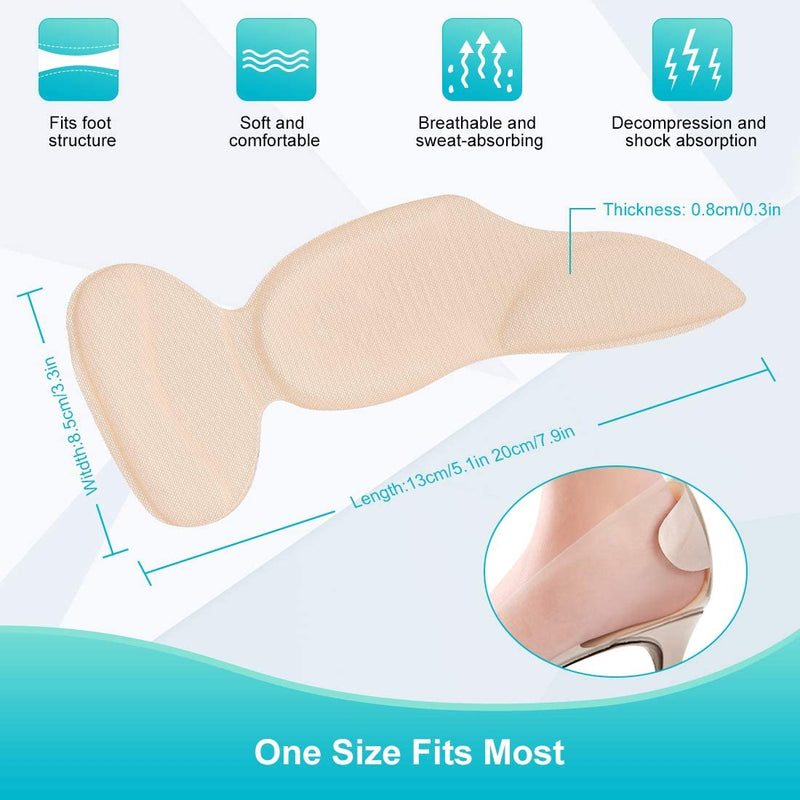 Haofy heel pad gel with arch support, self-adhesive heel holder, non-slip shoe heel protection to prevent blisters, slipping, abrasion, 2 pieces insoles, pumps, heel pads for shoes that are too large - NewNest Australia