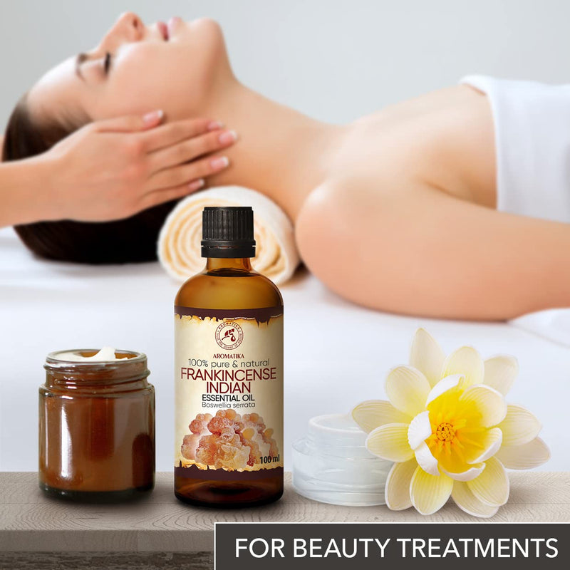 Frankincense Oil 100 Ml - Indian - Boswellia Serrata - Frankincense Oil - Olibanum Oil - Essential Oils For Smooth Skin - Aromatherapy - Fragrance Lamp - Aroma Diffuser - Quiet Sleep - Oil Relax - NewNest Australia