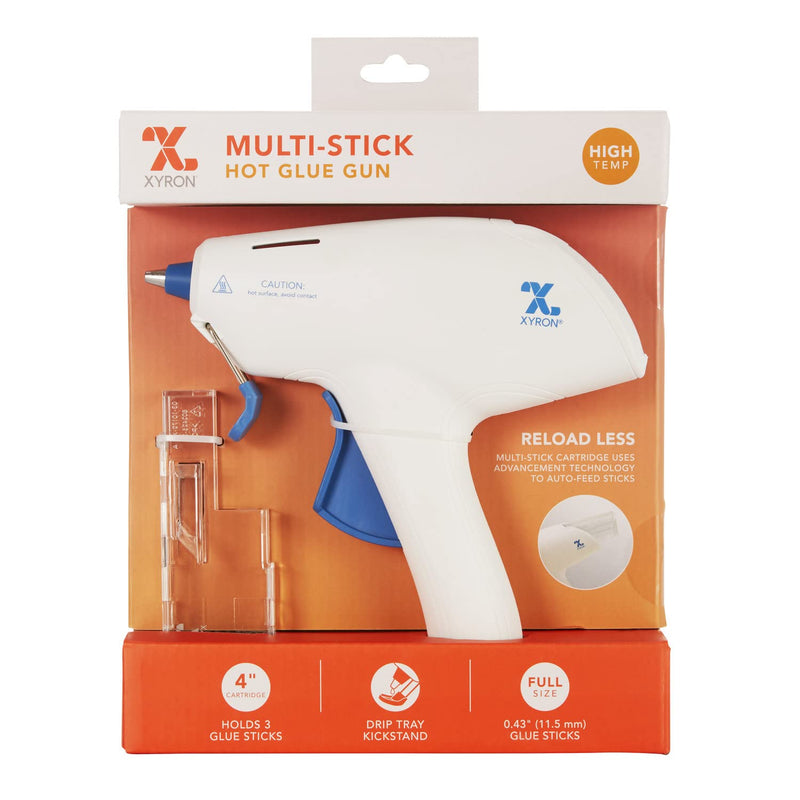 Xyron Full Size Multi-Stick Glue Gun, for Craft & Crafting Projects, Convenient Cartridge Holds up to 3 Sticks, Includes 10 Full Size 4" Glue Sticks (627144) - NewNest Australia