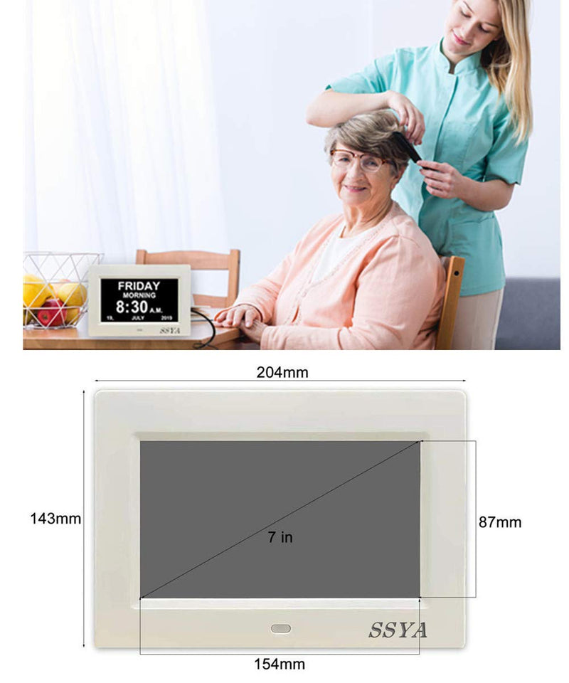 SSYA Digital Calendar Alarm Clock 12 Alarm Options Level 5 Auto ssya-digital-calendar-alarm-clock-12-alarm-options-level-5-auto