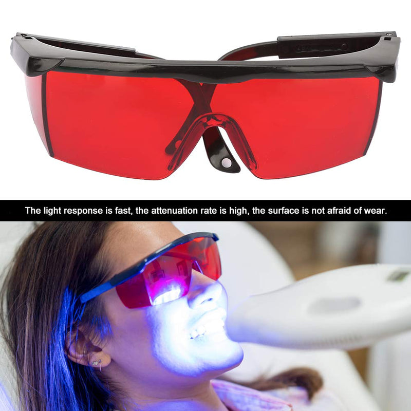 Yuecoom Laser Safety Glasses, Portable Pc Eye Laser Safety Glasses Laser Safety Anti Laser Glasses For All Directions For Hair Removal Blue Light Uv Disinfection(Red) Red - NewNest Australia