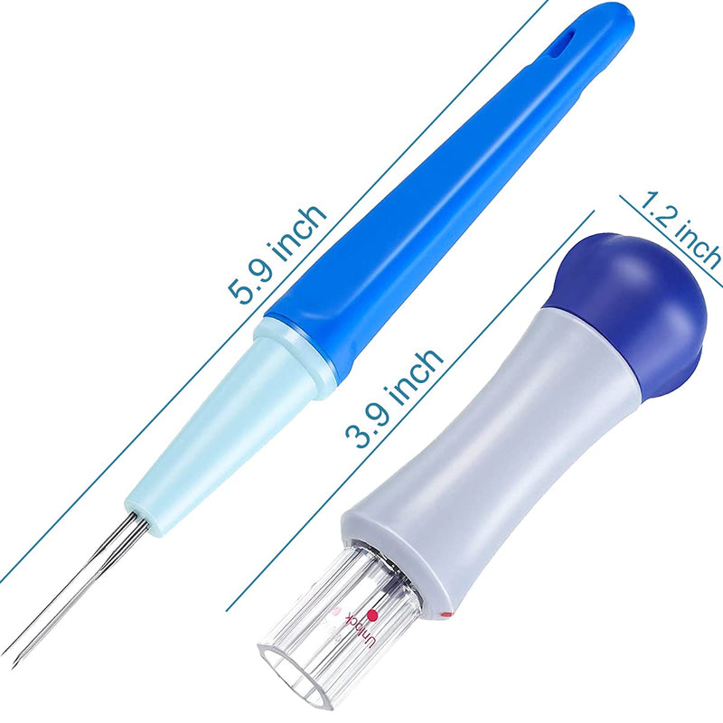 2 Pack Needle Felting Tools,Pen Style Needle Felting Tool with 3 Needles and Punch Style Felting Needle Tool with 7 Barbed Needles,Wool Needles Felt Punch for DIY Patchwork and Handicraft - NewNest Australia