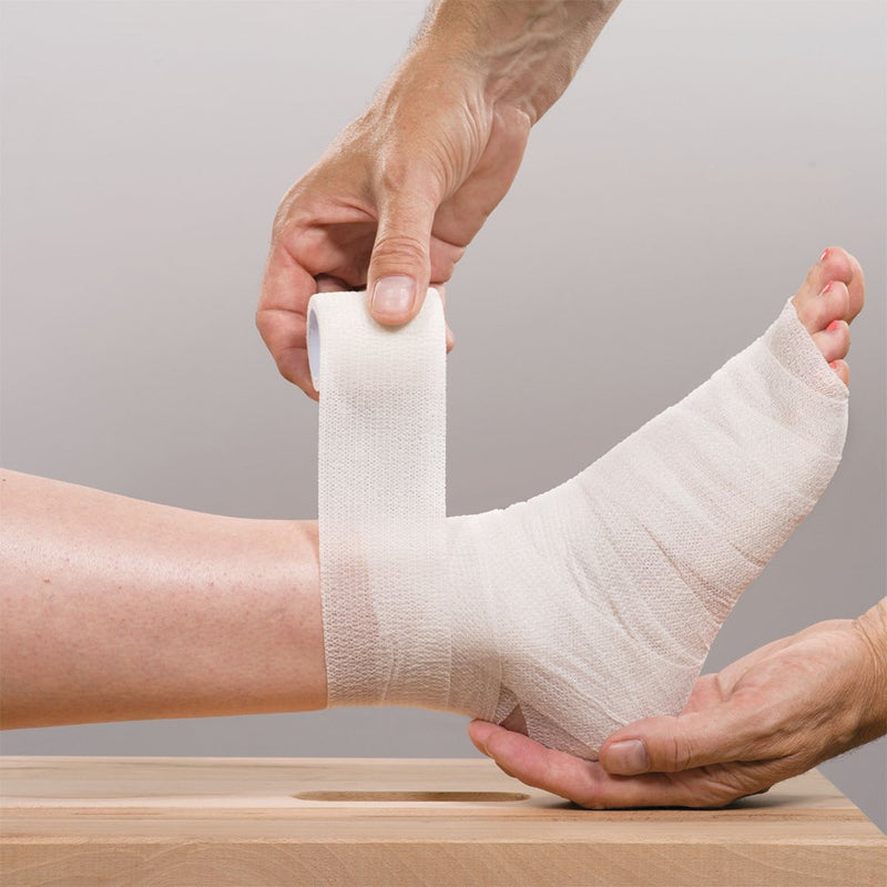 RISEN Cohesive Bandage 2” x 5 Yards, 6 Rolls, Self Adherent Wrap Medical Tape, Adhesive Flexible Breathable First Aid Gauze Ideal for Stretch Athletic(White) White - NewNest Australia