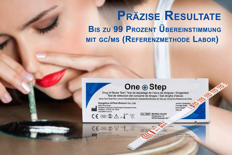 One+Step cocaine urine test, drug test (COC, crack, coke), urine test strips for rapid testing, high sensitivity cut-off: 100 ng/ml (10) 10 - NewNest Australia