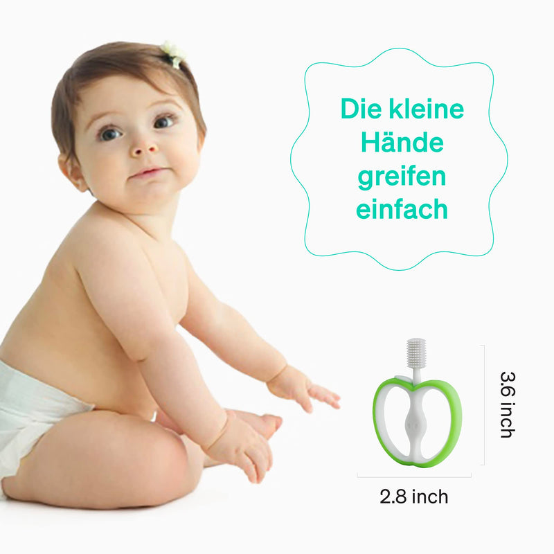 Love Noobs Teething Ring Baby, Bpa-Free, Easy To Clean Teething Ring Baby, Teething Aid Baby, Grasping Toy Baby, Silicone Baby Toothbrush, Teething Toy Baby, Baby Toy, Unisex Teething Ring, Teether Baby - NewNest Australia