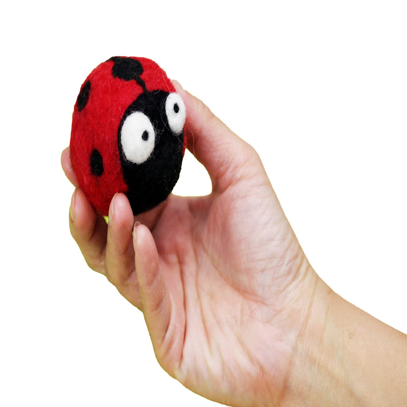Woolbuddy Needle Felting Kit Beginner, Bee and Lady Bug, Wool Felting Kit for Adults, Includes 2 Felting Needles and Photo Instructions, DIY Needle Felting Kit for Arts and Crafts Bee and Ladybug - NewNest Australia