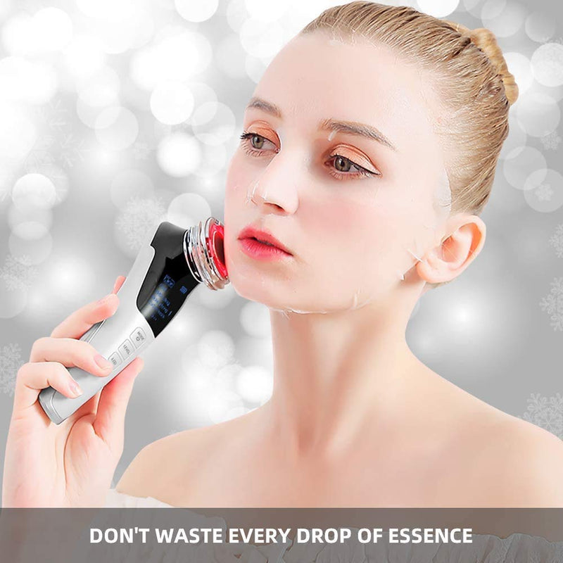 Ultrasound Machine Face Cosmetic Device Wrinkle Remover Facial Massager Ultrasonic Face Lifting Beauty Device With Ems Ion Photon Hot/Cool Treatment For Anti Wrinkle Anti-Aging - NewNest Australia