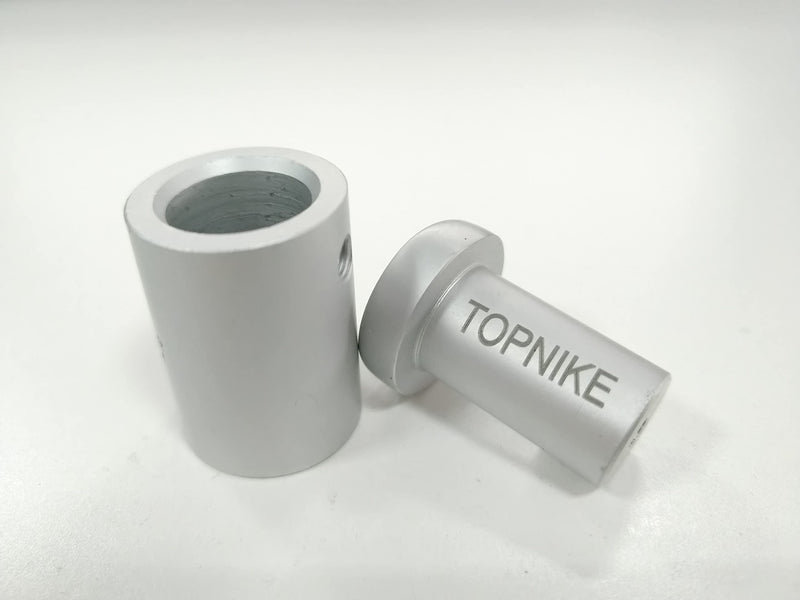 TOPNIKE Side Clamp Standoffs 3/4" x 1" Satin Aluminum, Edge Grip Standoffs for Glass, Burglarproof Sign Standoff, Standoffs Hardware, for Acrylic, Glass, PVC, Glass Panel with 2 pcs Spacers, Pack of 4 - NewNest Australia
