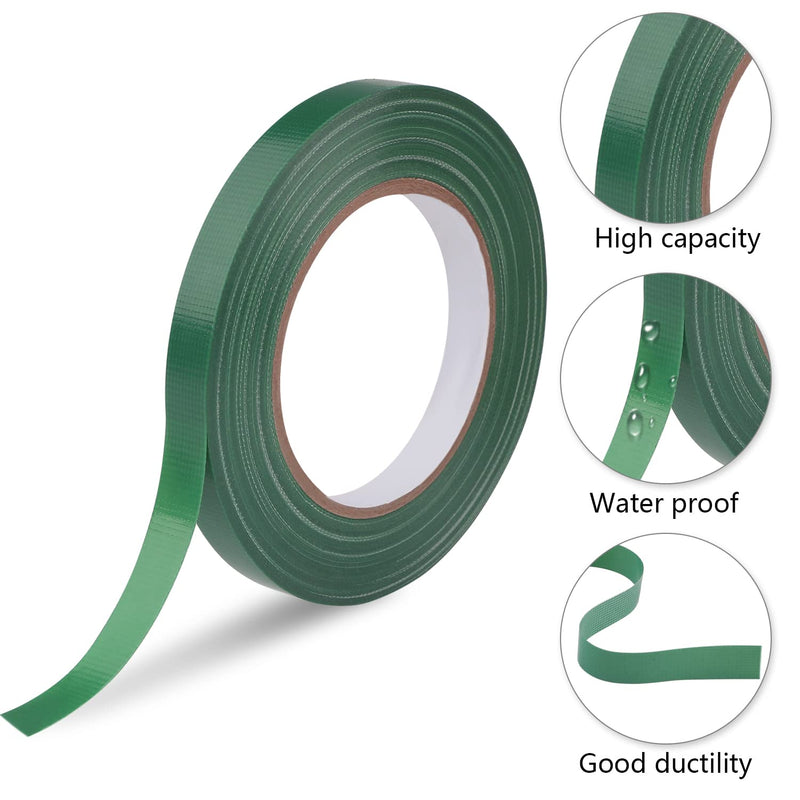 Floral Tape Green Waterproof Flower Tape, 1/2" Wide Adhesive Florist Tape for Bouquet Wrap Floral Crafts (90 Ft/30 Yd) 1 Roll - NewNest Australia