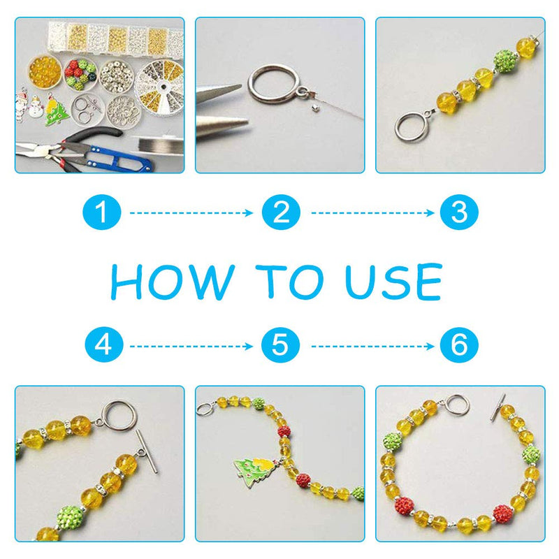 PandaHall Elite 12 Sets 2 Colors 304 Stainless Steel Round Toggle Clasps Connectors for Bracelet Necklace Jewellery DIY Craft Making Ring 14mm Stainless Steel Color/Golden-12 Sets - NewNest Australia