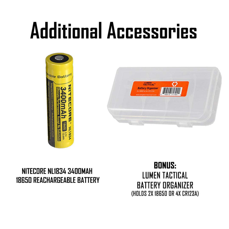 Nitecore MH11 USB-C Rechargeable EDC Flashlight, 1000 Lumen with 2x Batteries and LumenTac Battery Organizer - NewNest Australia