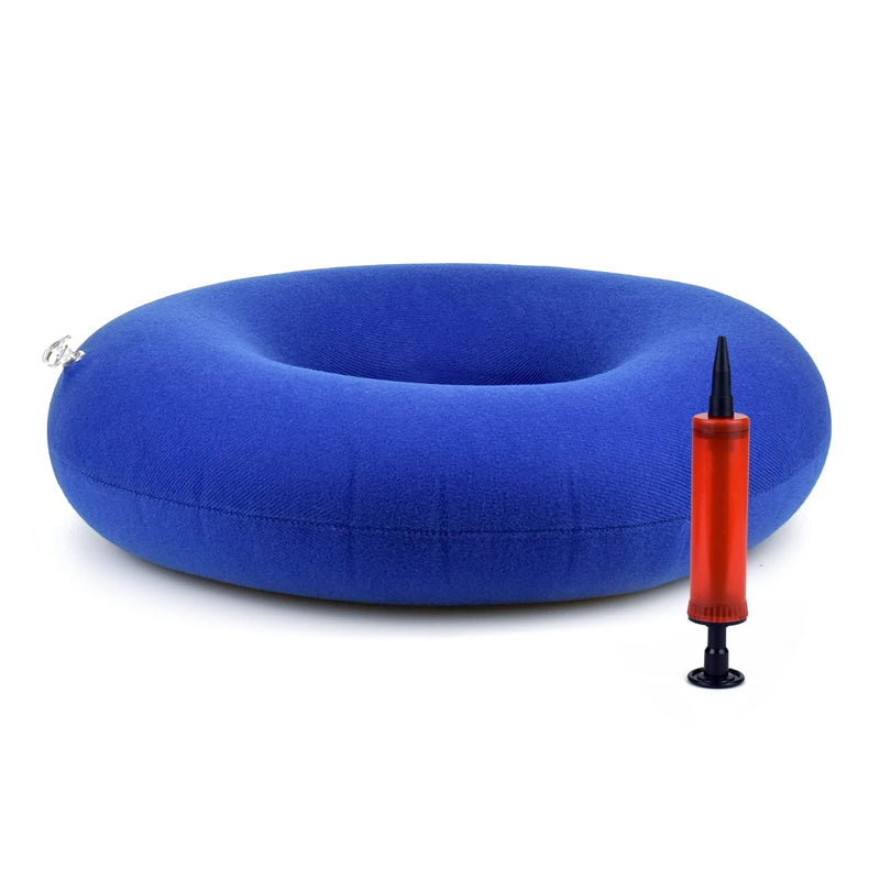 Portable Inflatable Cushion donut cushion pressure cushions for bottoms Donut Shape, Comfortable Sitting, Pressure Relief, Suitable for All (M, Blue, 1) M - NewNest Australia