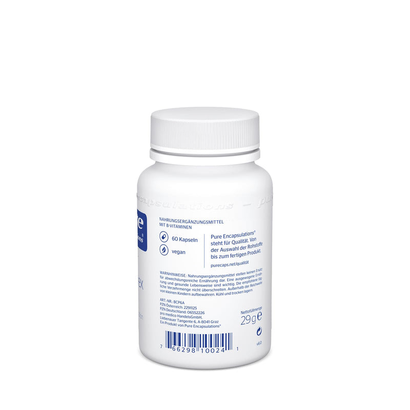 Pure Encapsulations - B-Complex Plus - Activated B vitamins with metafolin for improved absorption - 60 vegan capsules 60 pieces (pack of 1) - NewNest Australia