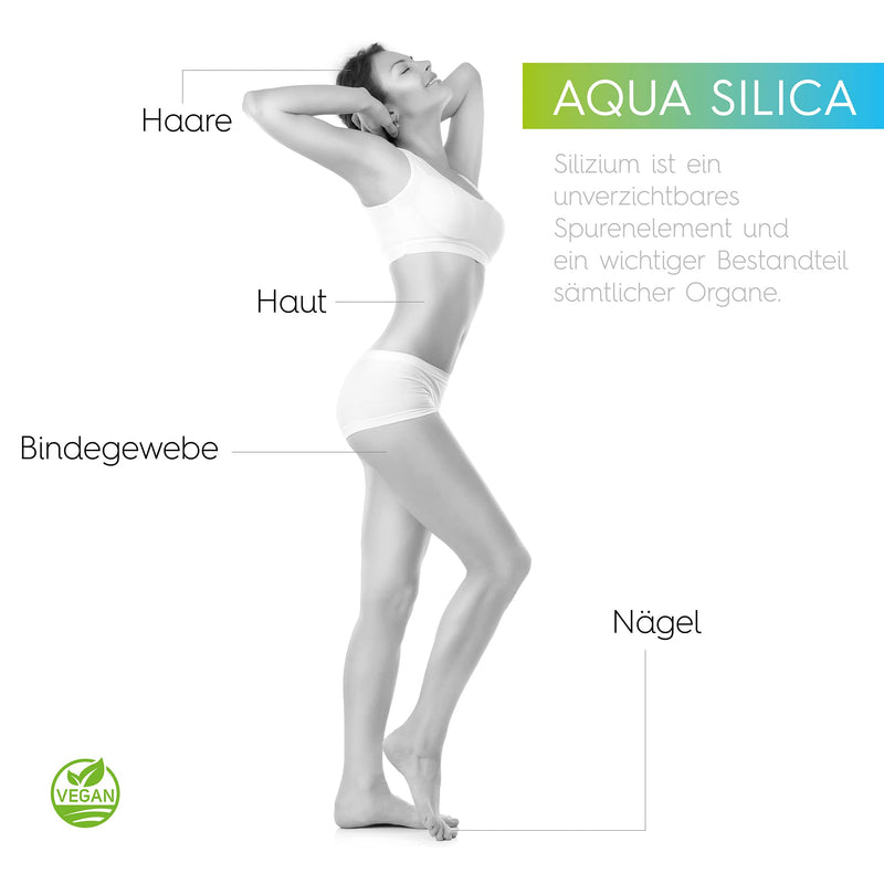 Vitabay Aqua Silica 500 ml • Organic colloidal silicon in levitated water • Important element for skin, hair and nails • Vegan • Made in Germany - NewNest Australia