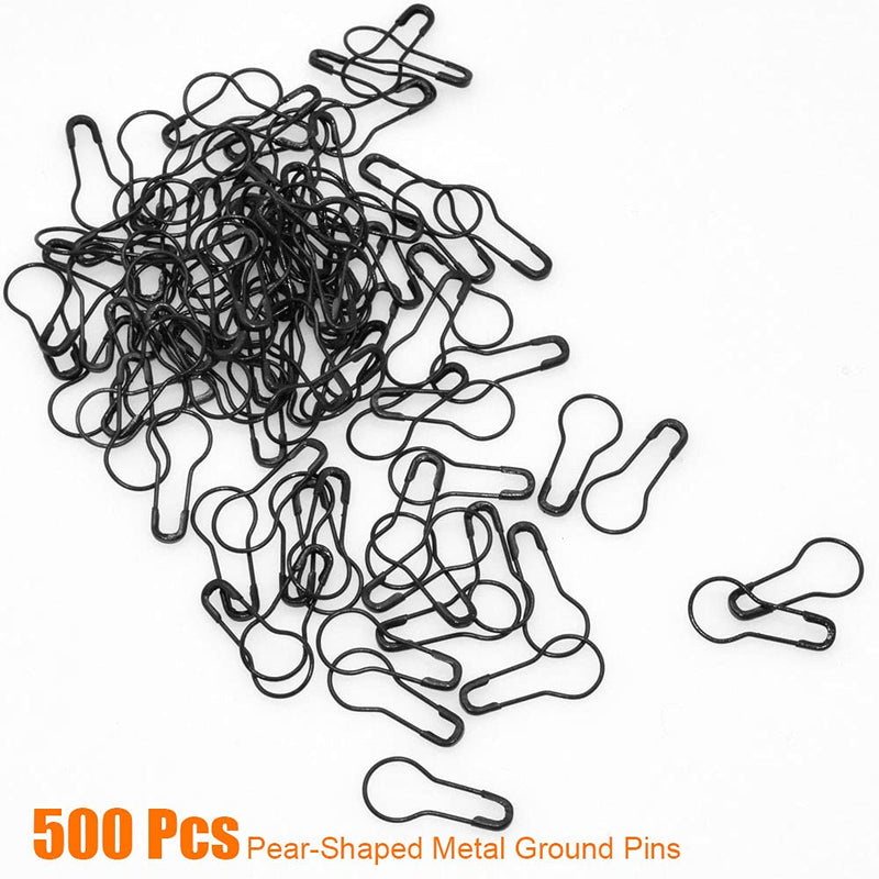 500Pcs Hang Tag Fasteners Black Nylon Snap Lock and 500Pcs 0.8 Inch Black Metal Ground Pins Clothes Tag Pins for Crafting and DIY Black String Black Pin - NewNest Australia