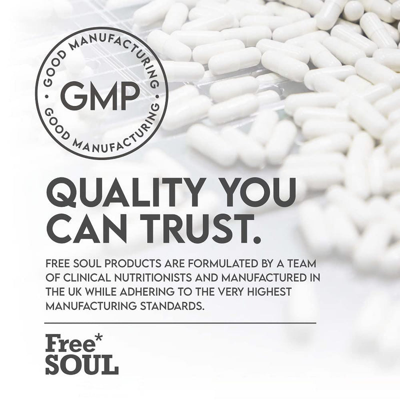 Super Strength 50 Billion CFU Advanced Pro Bio Cultures Complex with 16 Live Strains | Advanced Single Capsule Serving | Multi Strain Formula | Vegan Digestive Enzyme Supplement | UK Made - Free Soul - NewNest Australia