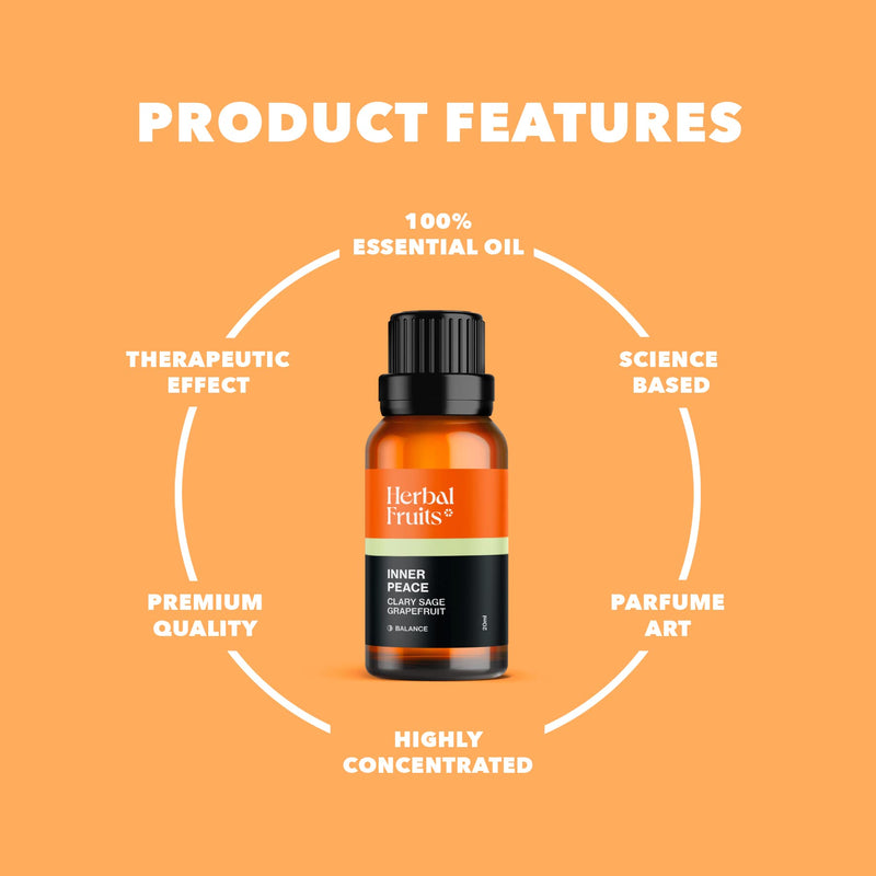 Aerosoul Essential Oils For Diffusers, Fragrance Oil, Anti-Stress Essential Oils, Clary Sage, Grapefruit, Aromatherapy Oils, 100% Essential Oils, Premium Quality, 20 Ml - NewNest Australia
