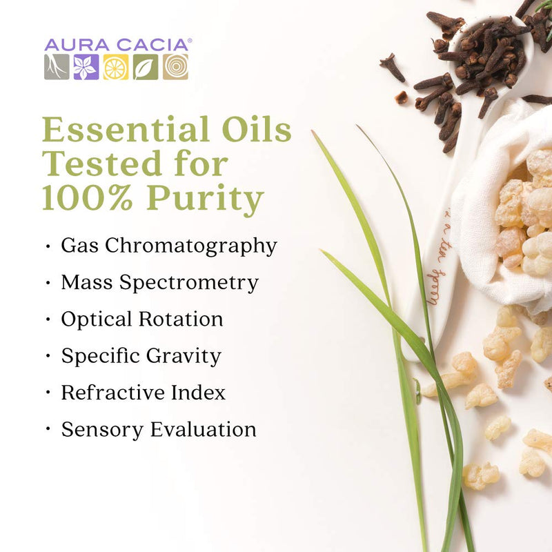 Aura Cacia Ready-to-Use Lavender Essential Oil in Fractionated Coconut Oil | GC/MS Tested for Purity | 4 fl. oz. - NewNest Australia