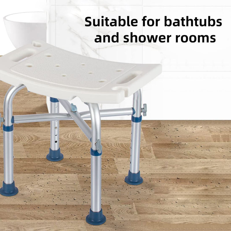 Kcareu Shower Stool Height-Adjustable Non-Slip Shower Chair For Bathtub, Tool-Free Mounting, Lightweight Shower Seat For Elderly Disabled And Pregnant Adults - NewNest Australia