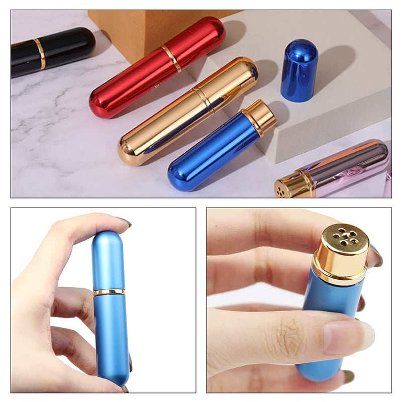4 Pcs Aluminum Essential Oil Nasal Inhaler Aromatherapy Bottle Refillable Aromatherapy Nasal Inhaler Tubes for DIY Essential Oil Aromatherapy Use - NewNest Australia