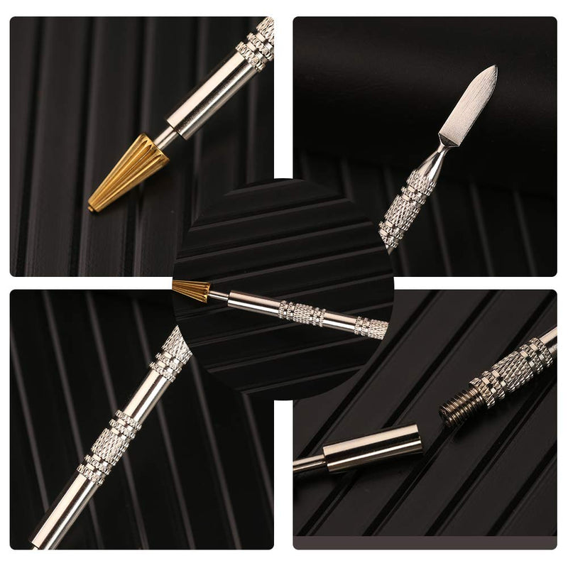Leather Edge Dye Pen, Double Head, Leather Edge Roller Pen Applicator, Leather Edge Printing Tool, Edge Treatment Roller Pen for Leather Craft DIY Working(Round Head and Tapered Head) - NewNest Australia