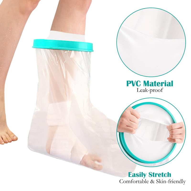 TNSLAND Leg Shower Protector Adults, Bandage Protection Waterproof for Broken Toe Ankle Burning Reusable Plaster Shower Protector Leg Keep Wound Bandages Dry While Bathing - NewNest Australia