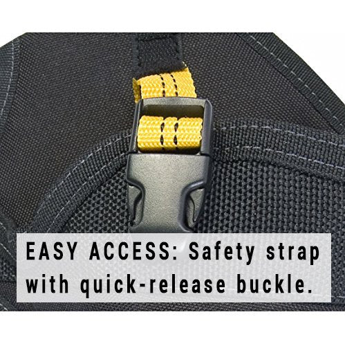 CLC Custom Leathercraft 5023 Deluxe Cordless Poly Drill Holster, Black - NewNest Australia