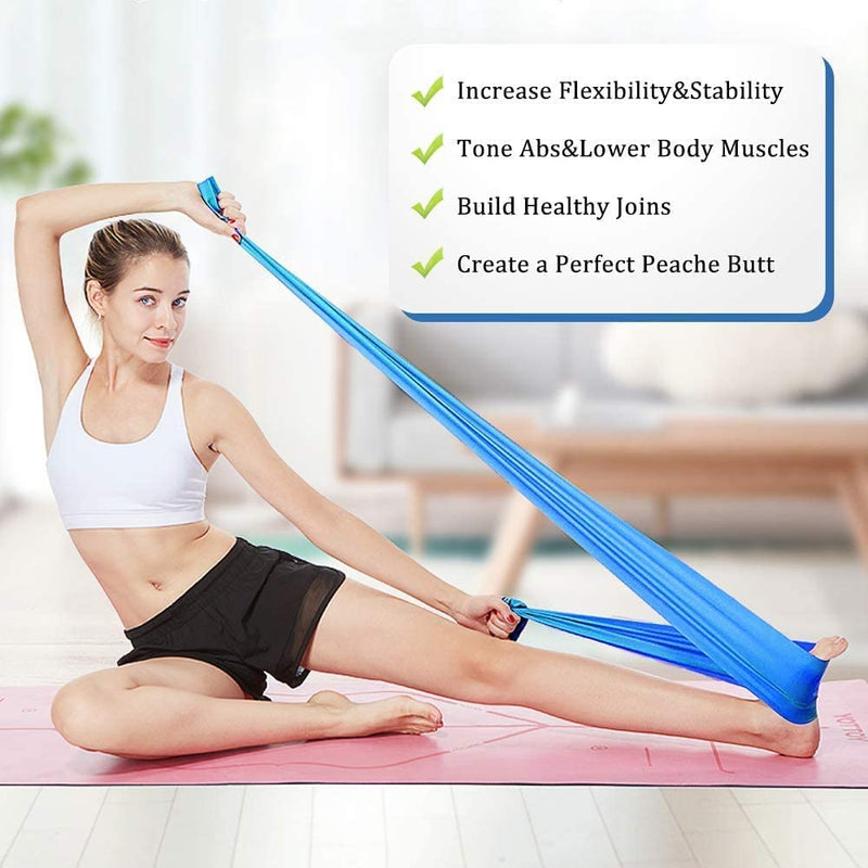 Haquno 3 Pack Exercise Resistance Bands; Set with 3 Resistance Levels;1.8M Exercise Bands Resistance for Women and Men. Ideal for Strength Training, Yoga, Pilates 1.8M-3Pack - NewNest Australia