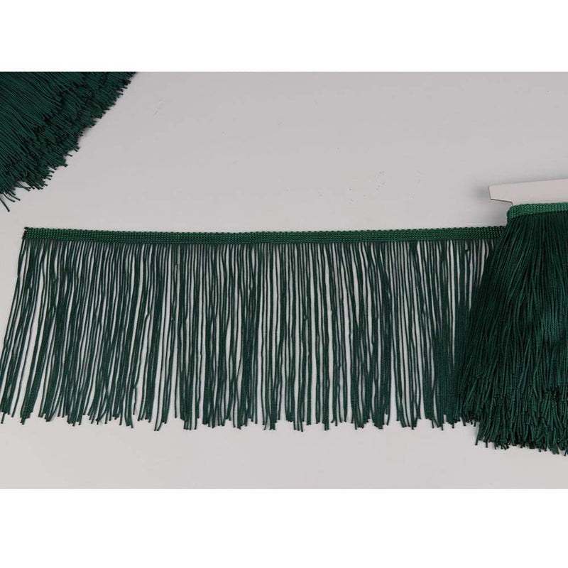 Heartwish268 Fringe Trim Lace Polyerter Fibre Tassel 6inch Wide 10 Yards Long for Clothes Accessories Latin Wedding Dress DIY Lamp Shade Decoration Black White Red(Army Green) Army Green - NewNest Australia