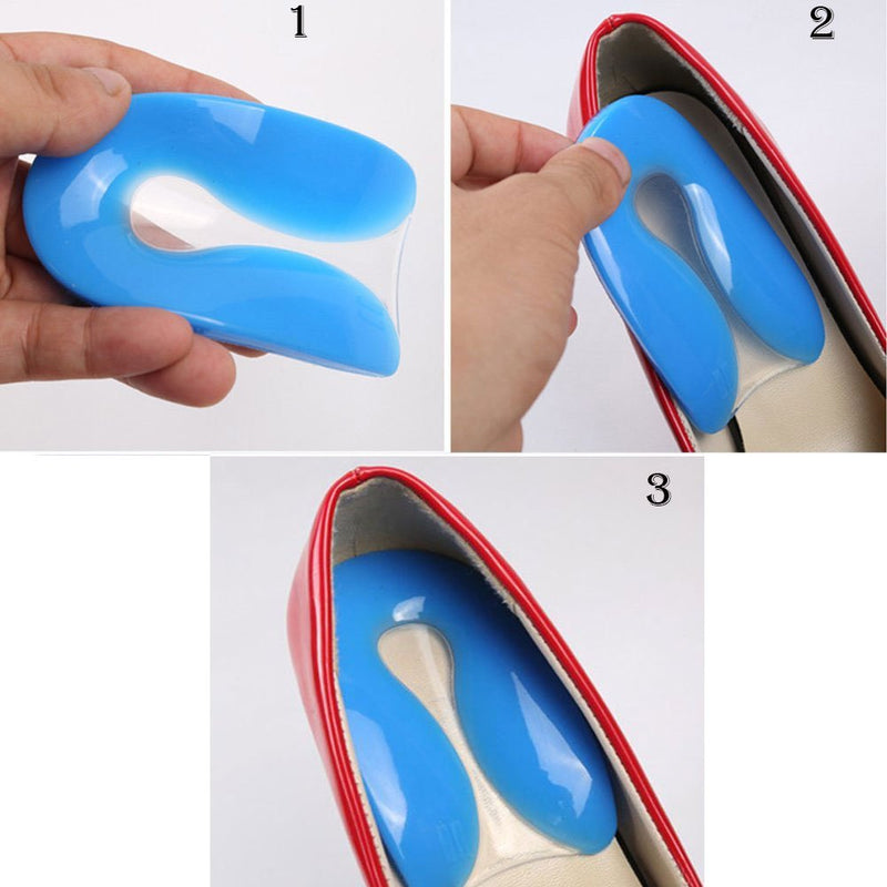 PEDIMEND U-Shaped Silicone Gel Heel Cup – Heel Protector - Heel Spur Cushion Pad - Shoe Inserts Insole - Pain Relieve Spur Pads - Insole for Metatarsal Pain/Arch Pain – Unisex - Foot Care (UK: 6-11) UK: 6-11 - NewNest Australia