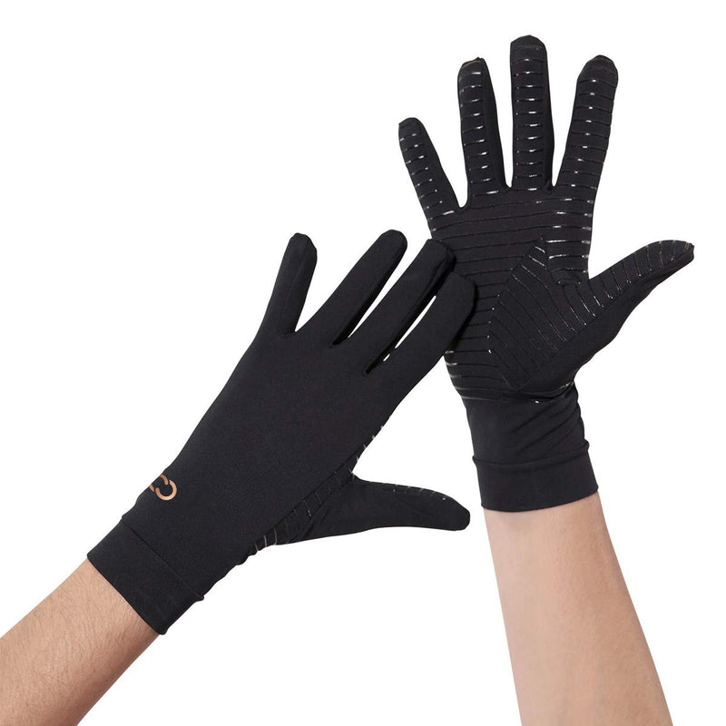 Copper Compression Arthritis Gloves with Touchscreen Tips. Relief for Hand Pain, Carpal Tunnel, Rheumatoid, Inflammation, Tendonitis, Nerve Damage, Trigger Finger, Neuropathy. Fit for Men & Women Small (1 Pair) - NewNest Australia