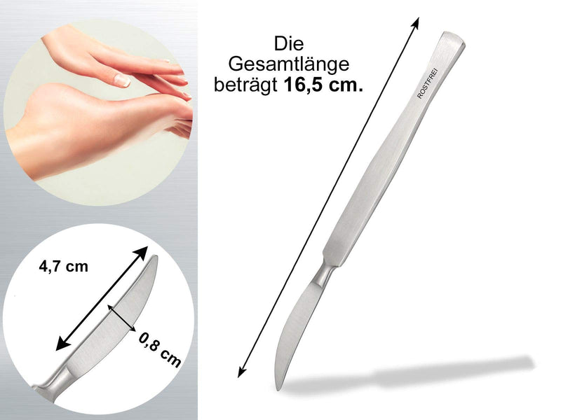 Callus Scraper Callus Remover Set Foot Care Instrument Cream Remover Blunt Curved + Straight Foot Care Cream Scraper Made Of Stainless Steel Pedicure Scraper For Gentle Removal Of Calluses - NewNest Australia