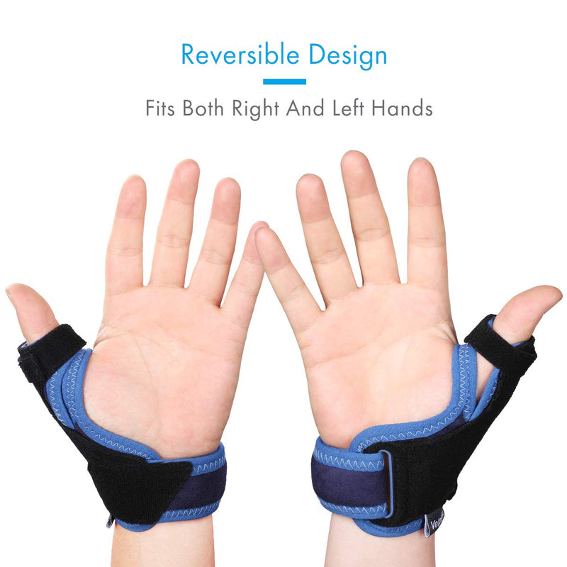 Velpeau Thumb Support Brace - CMC Joint Thumb Spica Splint for Pain Relief, Arthritis, Tendonitis, Sprains, Strains, Carpal Tunnel & Trigger Thumb Immobilizer - Wrist Strap - Left or Right Hands (Medium) S/M - NewNest Australia