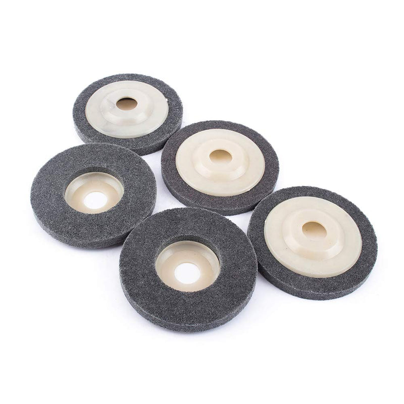 5-Pack 4.5inch Nylon Fiber Polishing Wheel Sanding Abrasive Disc Buffing Wheels for Angle Grinders 115mm x 22mm - NewNest Australia