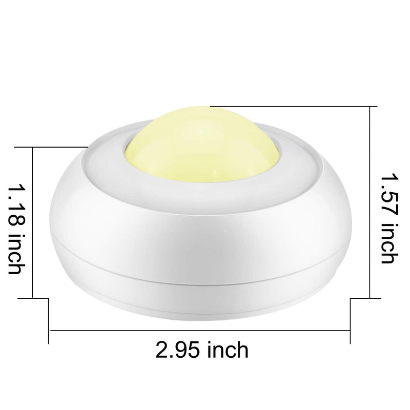 BIGLIGHT LED Puck Lights, Push Lights, RGB Touch Lights, Battery Operated Click Light for Closet, Wireless Tap Light, Color Changing Pop Lights, Stick on Lights for Classroom Pumpkin Halloween, 4 Pack - NewNest Australia