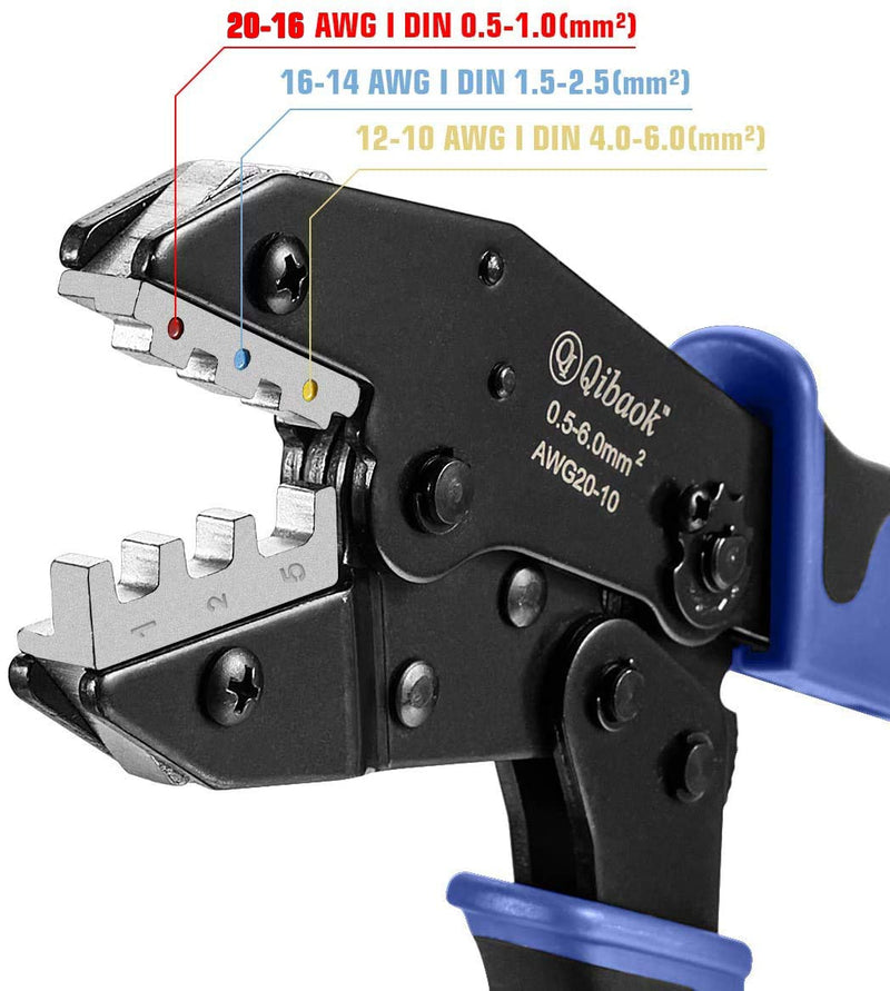 Qibaok Crimping Tool Ratcheting Wire Crimper for Heat Shrink Connectors Ratchet Terminal Crimper Wire Crimp Tool Crimping Tool For Heat Shrink Connectors - NewNest Australia