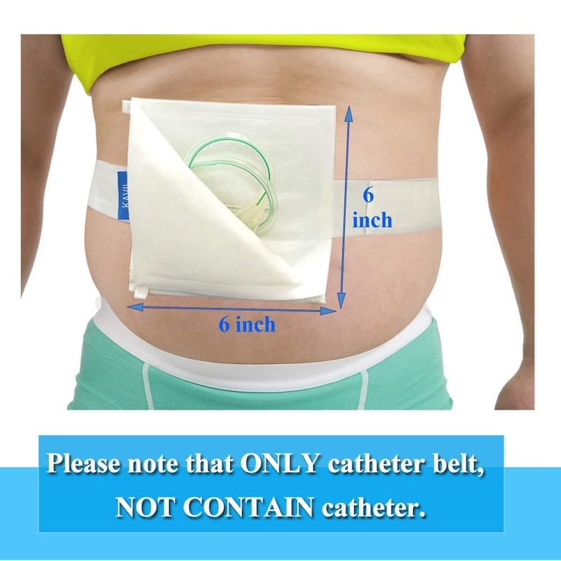 Feeding Tube Holder g Tube Belt Feeding Tube Supplies Peg Tube Holder Belt Pd Dialysis Cover Large Size (6 Inch *6 Inch) - NewNest Australia