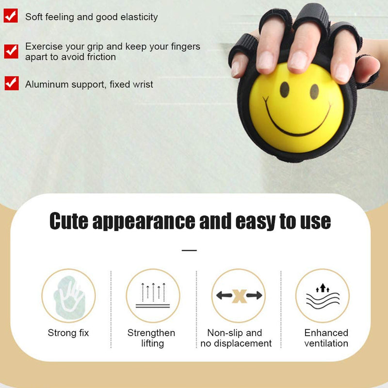 Brrnoo Finger Orthosis Ball Gloves, Grip Strength Ball Finger Device Training Equipment Anti-Spastic Splint With Aluminum Strips For Hand Impairment Hemiplegia Stroke - NewNest Australia