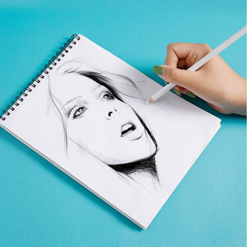 Eraser Pencils Set for Artists, Wooden Sketch Eraser Pen for Charcoal Drawings, Professional Highlight Painting Eraser for Sketching, Revise Erasing Details for Students Limner - NewNest Australia