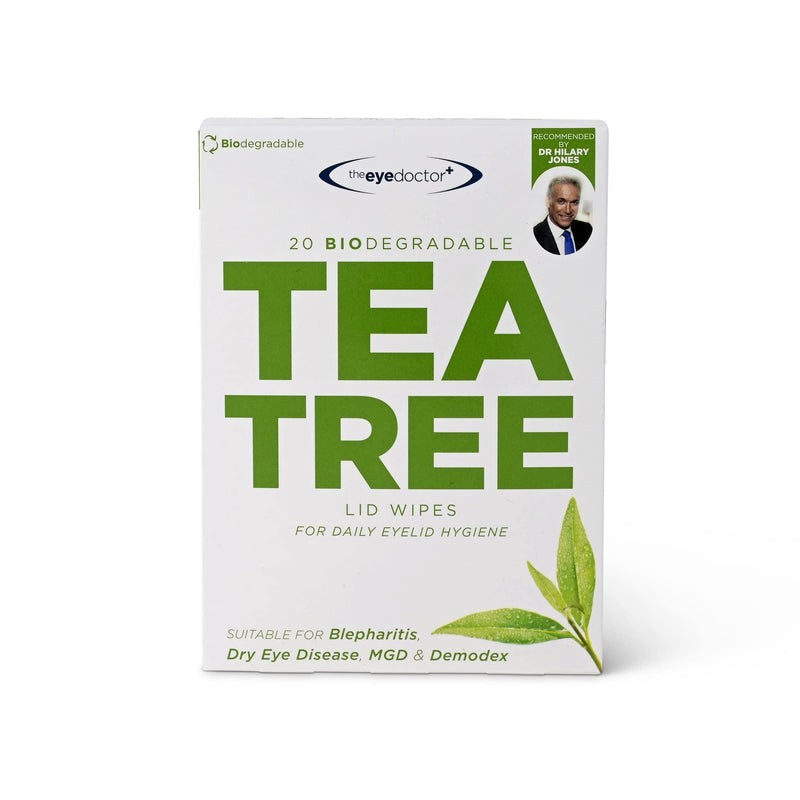 The Eye Doctor Tea Tree Oil Eye Cleaning Cloths - 80 Wipes For Single Use - Suitable For Sensitive Eyes, Dry Eyes, Blepharitis, Mgd & Demodex - Environmentally Friendly, Biodegradable - NewNest Australia