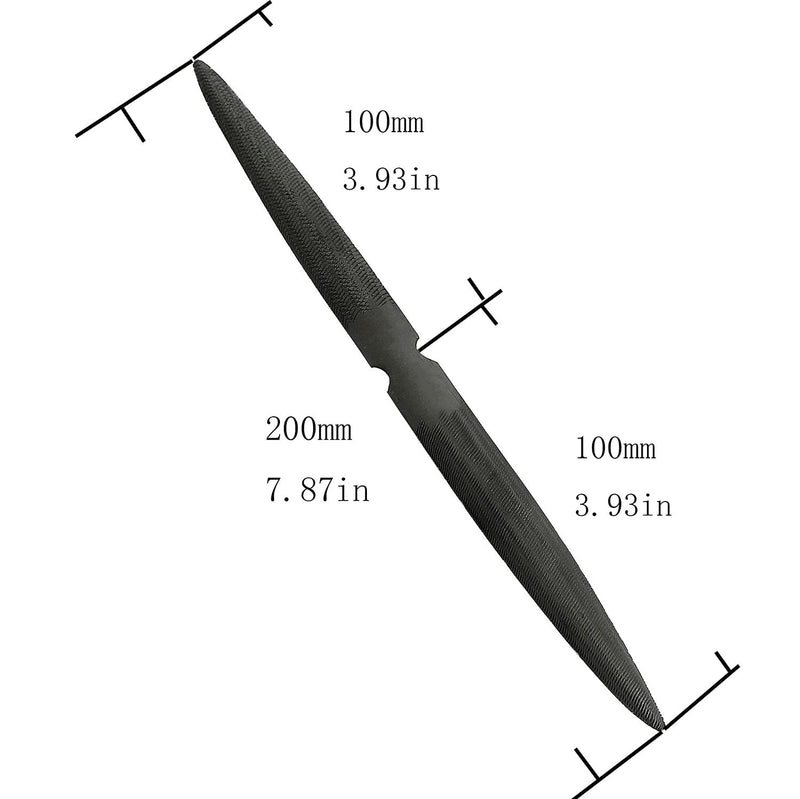 Longdex Wax Carving File 8Inch/20.5cm Double Ended Flat and Half Round Wax File Jewelry Tool for Carving and Filing - NewNest Australia