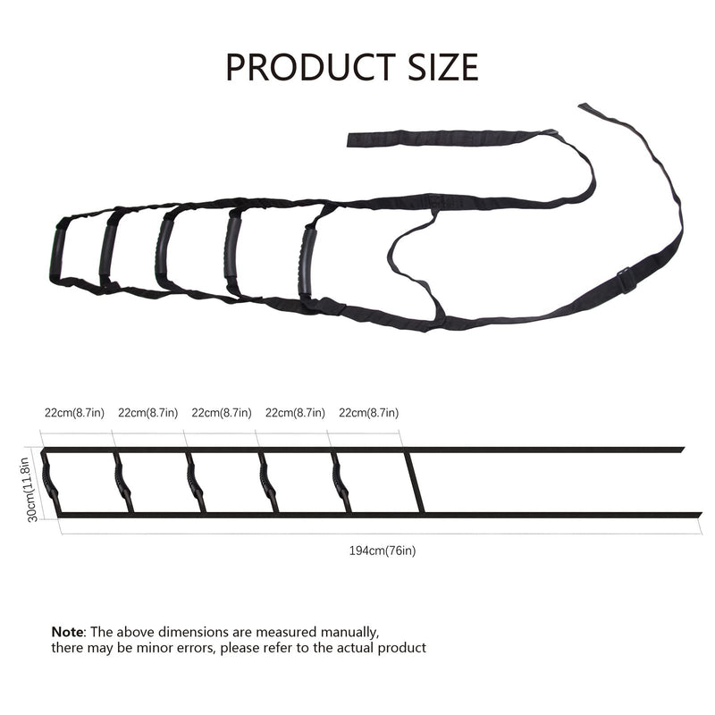 KkaFFe Bed Ladder Assist, Bed Ladder Straps with Handles, 6 Handle Bed Ladder Straps, Multi Handle Pregnant Awakening Aids, Pull Up Assist Device for Elderly Patient Safety and Stability - NewNest Australia